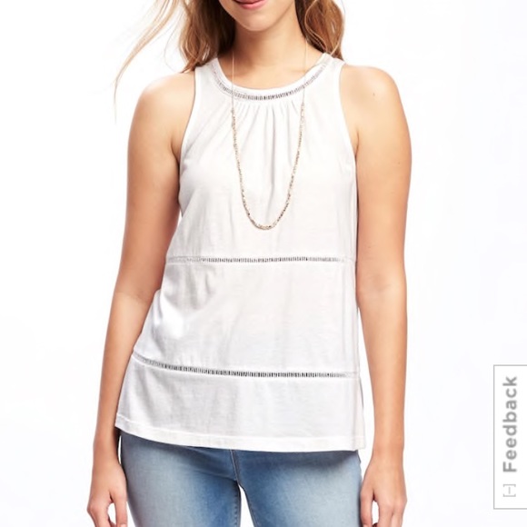 Old Navy Tops - NEW Old Navy Eyelet Trim Tank